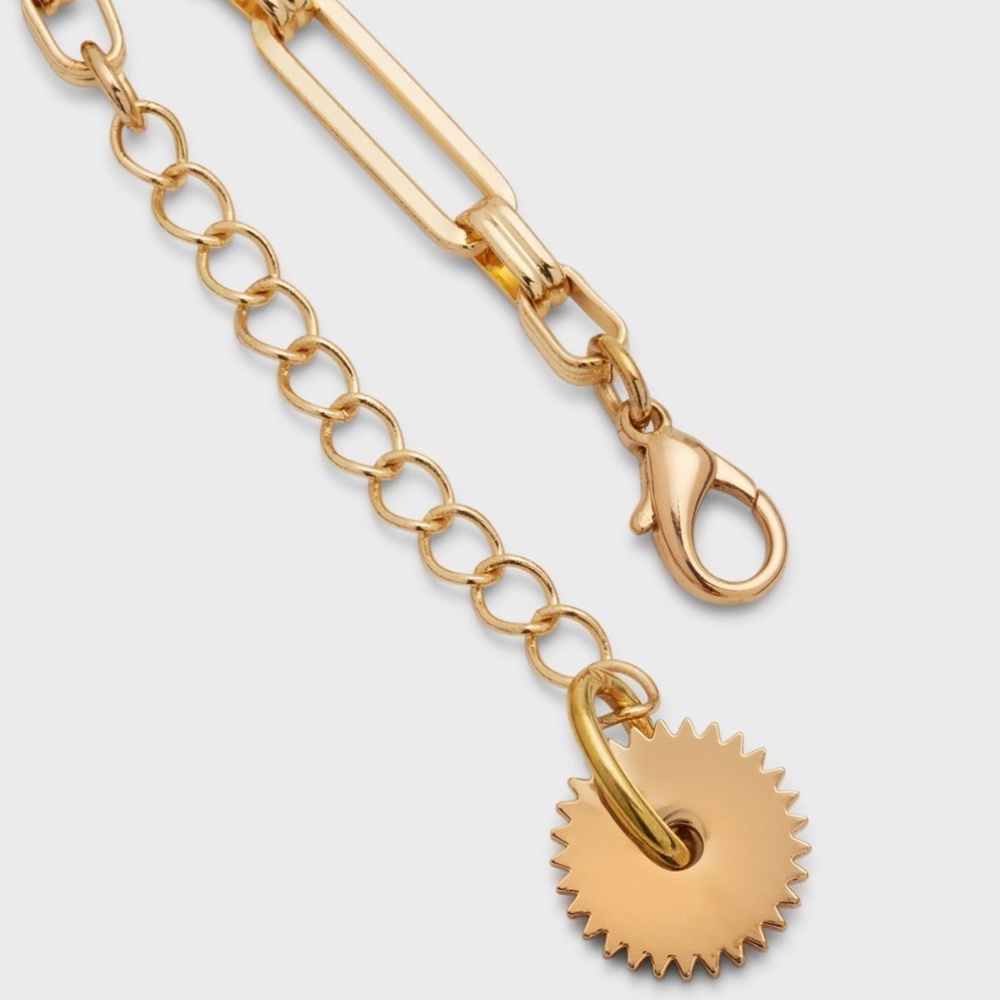 Mignonne Gavigan Luna Charm Necklace 14K Gold Plated Reversible Pendant - Picture 3 of 7